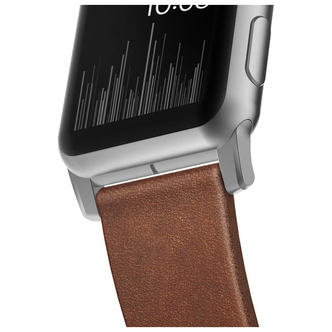 Nomad NM1A4RSM00 Banda Pelle per Apple Watch Sport Edition Acciaio Inossidabile colore Marrone