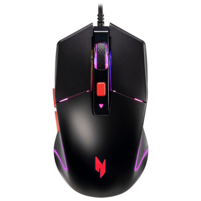 Acer NMW100 Nitro Entry Gaming Mouse Fino a 7200 DPI 6 Pulsanti con Retroilluminazione RGB colore Nero
