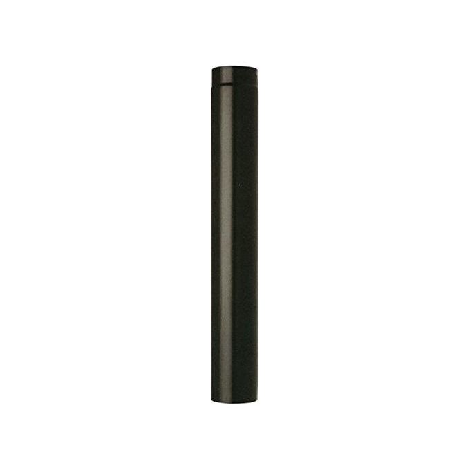 Save Fumisteria NNOL1300 Plus Light Tubo Canna Fumaria Acciaio al Carbonio Vetroporcellanato d.130 mm 100 cm colore Nero