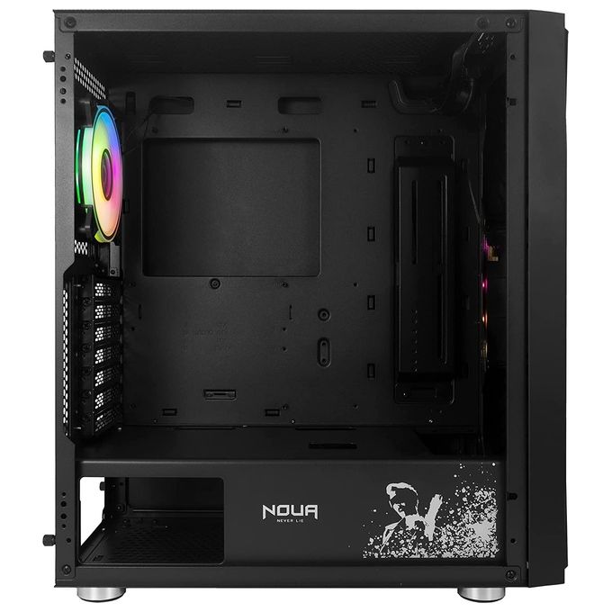 Noua CS0222PW-F18K589 Ne-o F18 Case Mid Tower ATX E-ATX Vetro Temperato Ventola PWM ARGB Strip LED colore Nero