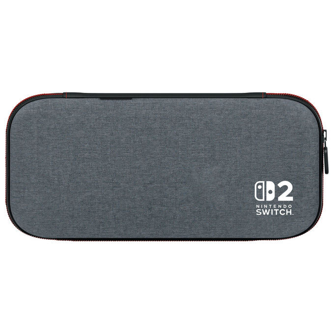 PowerA NSCS0528-01 Slim Case per Nintendo Switch 2 custodia protettiva con stand integrato e spazio per 10 schede di gioco colore Grigio brugo scuro