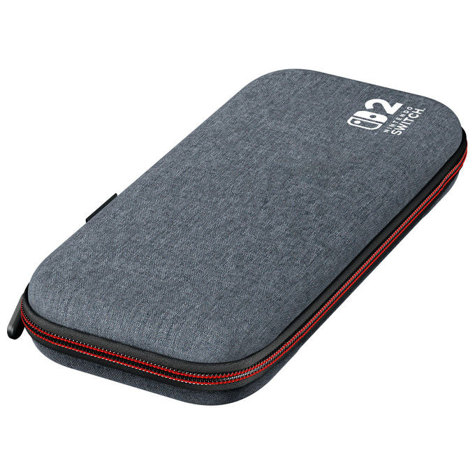 PowerA NSCS0528-01 Slim Case per Nintendo Switch 2 custodia protettiva con stand integrato e spazio per 10 schede di gioco colore Grigio brugo scuro