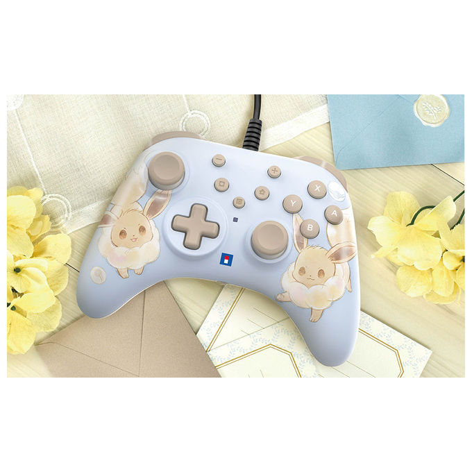 Hori NSX-083E HORIPAD Turbo Controller Cablato Nintendo Switch 2 Analogico Digitale Pulsanti Posteriori Programmabili colore Blu nuvola