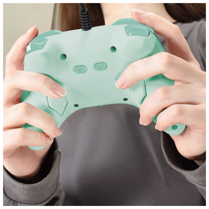 HORI Horipad Turbo controller cablato per Nintendo Switch 2 verde pulsanti posteriori programmabili funzione turbo licenza ufficiale Nintendo