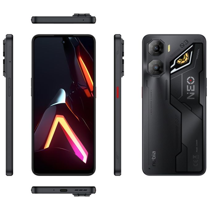 Nubia, Smartphone Neo 3 5G, 8 GB, 256 GB, Nero