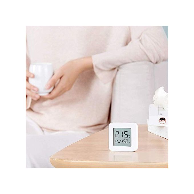 Xiaomi NUN4126GL Mi Home Termometro Igrometro Bluetooth 4.2 Display LCD 1.5'' Sensore Temperatura Umidita' colore Bianco