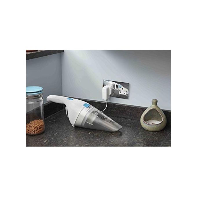Black+Decker NVC115JL-Q Dustbuster Aspirabriciole Ricaricabile Capacita' 0,325 L Autonomia 11 minuti Tecnologia Litio 3,6 V Bianco