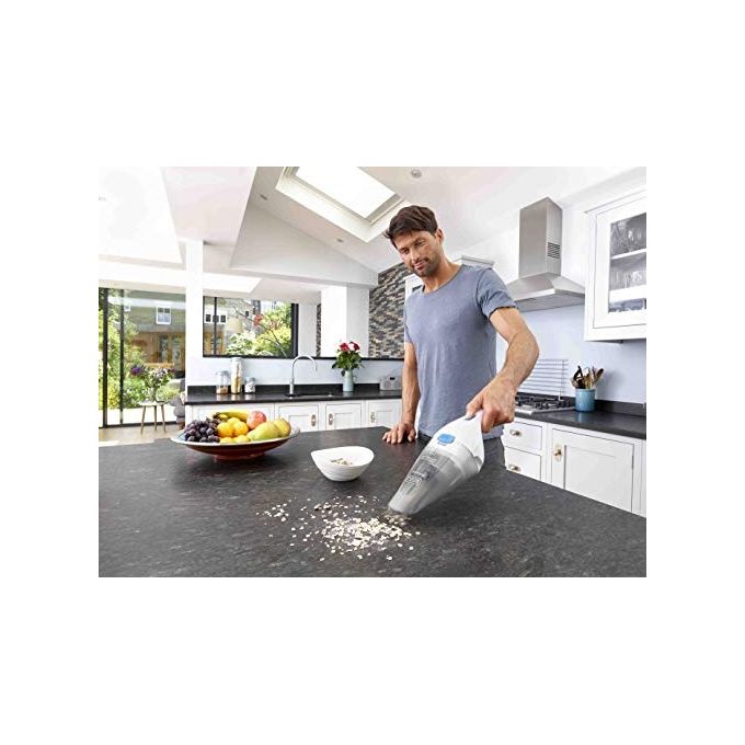 Black+Decker NVC115JL-Q Dustbuster Aspirabriciole Ricaricabile Capacita' 0,325 L Autonomia 11 minuti Tecnologia Litio 3,6 V Bianco