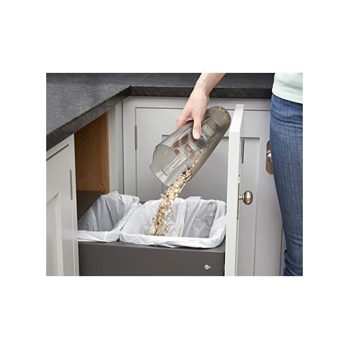 Black+Decker NVC115JL-Q Dustbuster Aspirabriciole Ricaricabile Capacita' 0,325 L Autonomia 11 minuti Tecnologia Litio 3,6 V Bianco