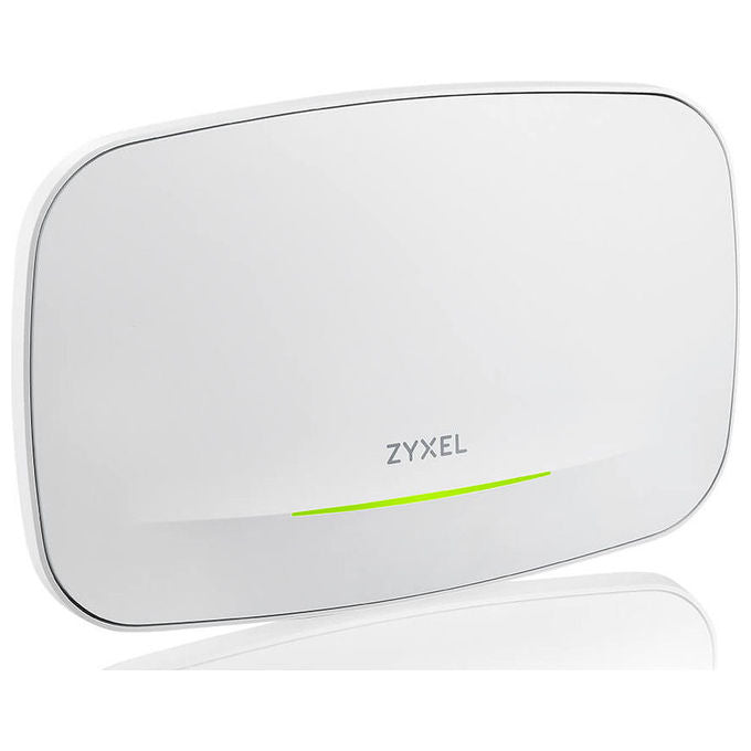 Zyxel access point wifi 7 tri-band NWA240BE, 15 Gbps, tripla radio 2.4 5 6 GHz, uplink 10 GbE, PoE+, bianco