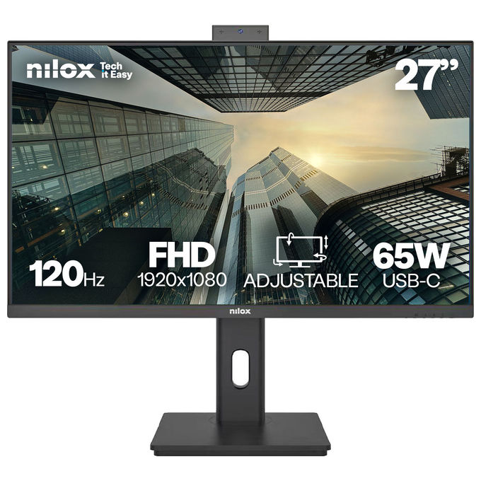 Nilox Monitor 27'' Full HD 120Hz IPS Webcam Integrata