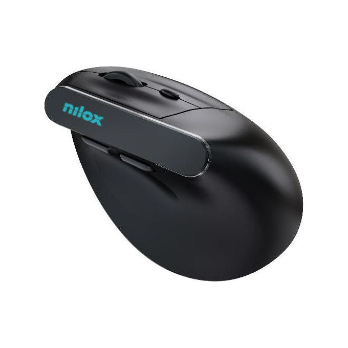 Nilox, Mouse Verticale Dual Ricaricabile Nero
