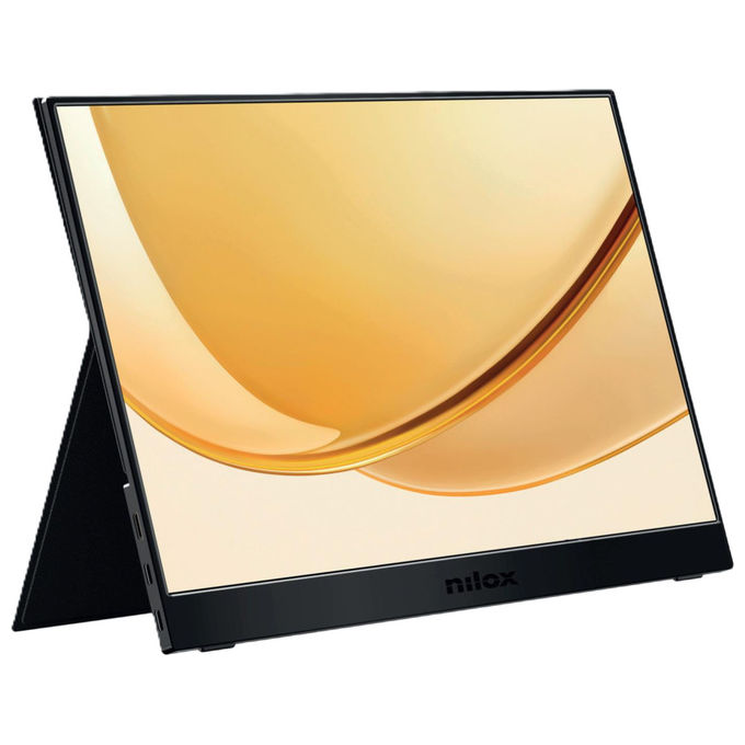 Nilox, Monitor Portatile 15.6” IPS Full HD, Altoparlanti Integrati, Nero