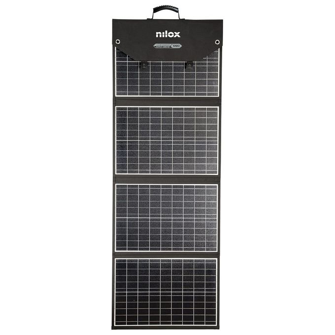 Nilox Pannelli Solari S120, Pannello Fotovoltaico Mono Splitcristallino da 120W per Gite Fuoriporta e Uso Domestico, Ricarica di Devices a 5V, Power Station ed Elettrodomestici se Collegato con Inverter