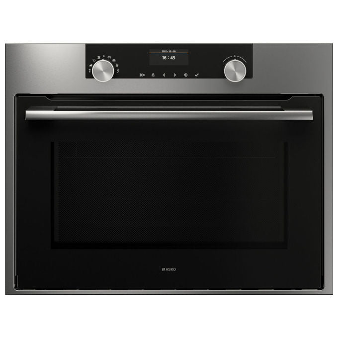 ASKO Forno Combinato a Microonde Acciaio Inox Nero 50 lt 45 cm OCM 8464 S