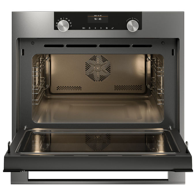 ASKO Forno Combinato a Microonde Acciaio Inox Nero 50 lt 45 cm OCM 8464 S
