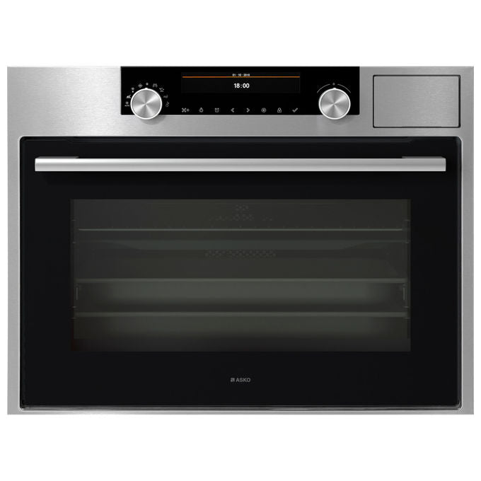 ASKO OCS8687S Forno Combinato a Vapore da Incasso 72 L Classe A+ 25 Funzioni MultiSteam 360° AquaClean (45,5x59,5x54,6 cm) colore Acciaio