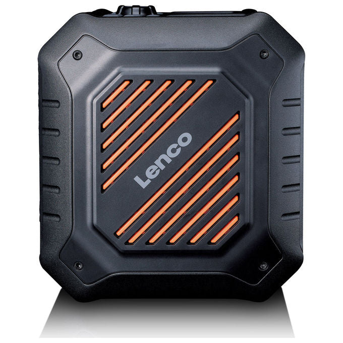 Lenco ODR-160GY Radio Portatile DAB+ FM Bluetooth 5.2 Potenza 35 W IPX5 colore Nero Arancione