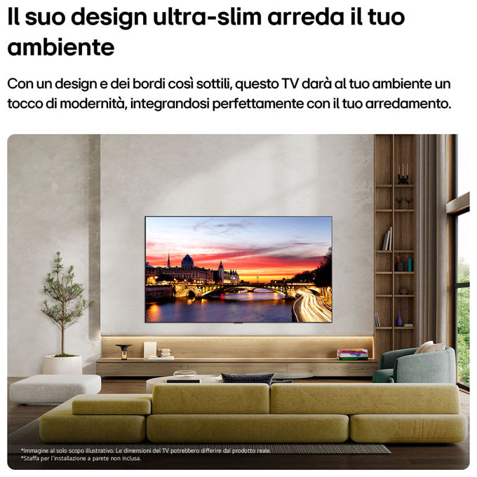LG OLED55C65LA Serie C6 Smart TV OLED evo 55'' 4K UHD webOS 26 AI Magic Remote Wi-Fi 6E 120 Hz colore Nero