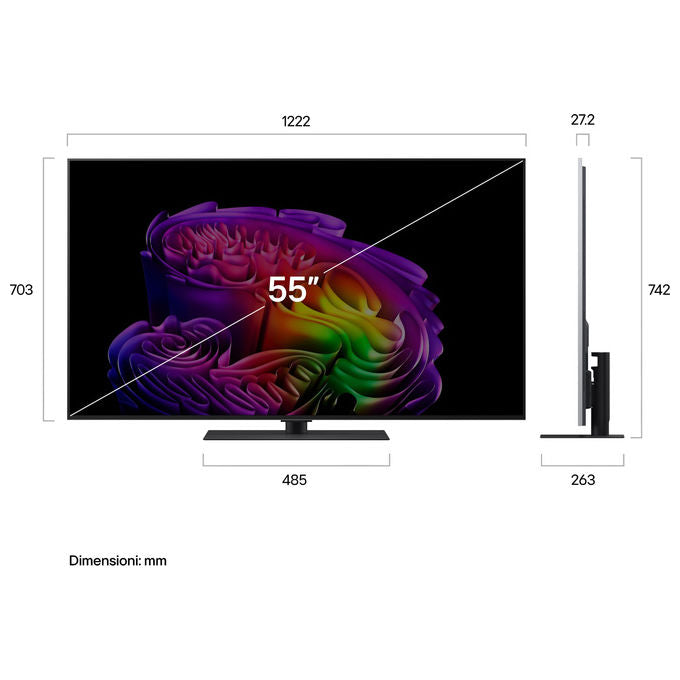 LG OLED55G66LS Serie G6S Smart TV OLED evo 55'' 4K webOS 26 α11 Gen3 VRR 165Hz Wi-Fi 6E colore Argento