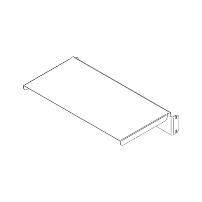 ITB Solution OM07148 Mensola per Carrello Trolley XXL Supporto per Periferiche Acciaio 62x32 cm colore Grigio