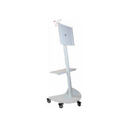 ITB SOLUTION OM17122 AVEL 70 Carrello Girevole per Monitor fino a 65 Pollici con Rotazione 90° e Ruote Piroettanti colore Bianco
