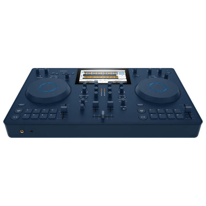 AlphaTheta OMNIS-DUO Sistema DJ Portatile a 2 Deck con Touchscreen Batteria Integrata e Connettivita' Bluetooth colore Indaco