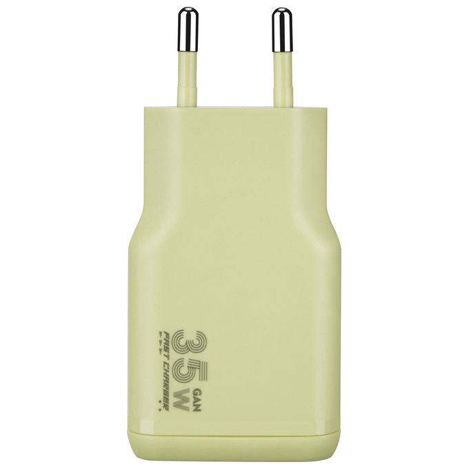 Tucano MA-ONEPOWKIT-Y Caricabatterie GaN 35W con Cavo USB-C 60W 2 m colore Citrus