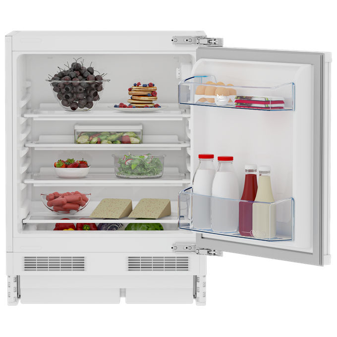 Beko BU1104N b100 Frigorifero da Incasso Sottotavolabile Statico 130 L 82 cm Classe E 35 dB Porte Reversibili colore Bianco
