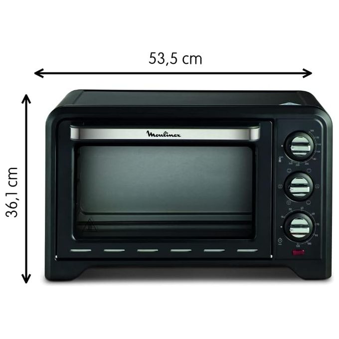 Moulinex OX444810 Optimo Fornetto elettrico 19 L 1380 W Grill 740 W Convezione 6 Programmi colore Nero