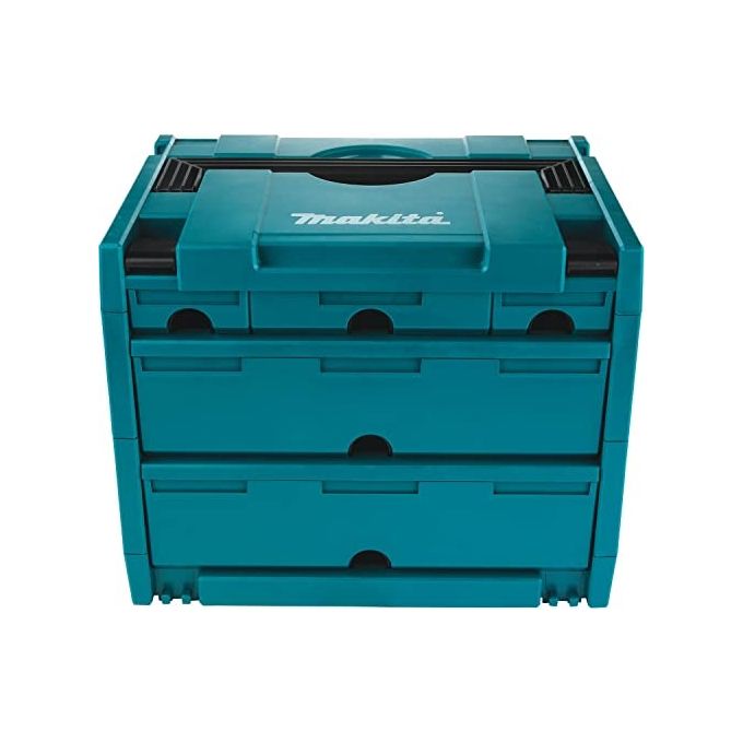 Makita P-84349 Makstor Cassettiera Porta Attrezzi 5 Cassetti Compatibile MAKPAC colore Verde