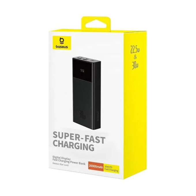 Baseus, Power Bank 20000mAh 30W Star Lord, Nero