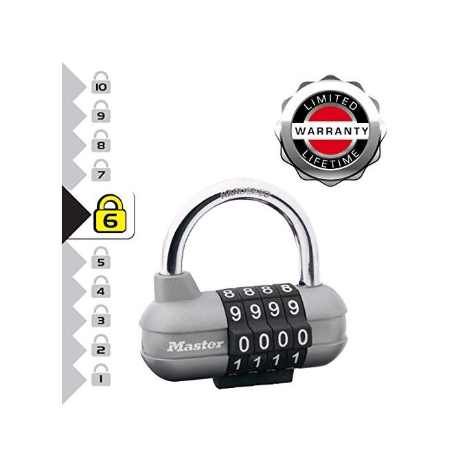 Master Lock 1520EURD Lucchetto con Combinazione Argento
