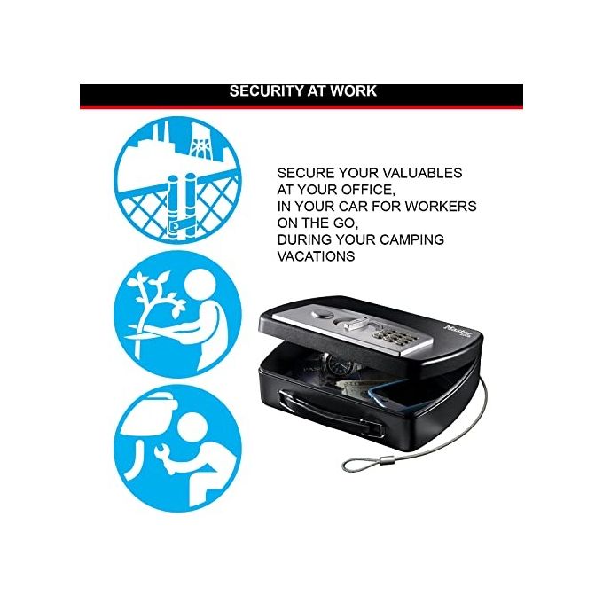 Master P008EML Cassaforte Piccola e Portatile con Combinazione Digitale