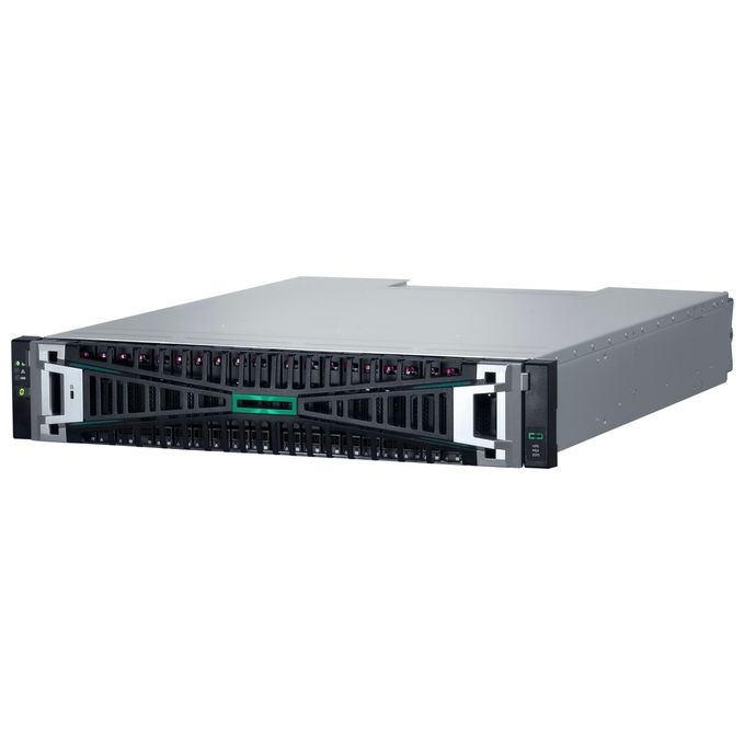 HPE P84184-B25 MSA 2070 SFF Storage Array 92,16 TB SSD 2x10-25GbE iSCSI Controller 2U Argento Nero colore Nero