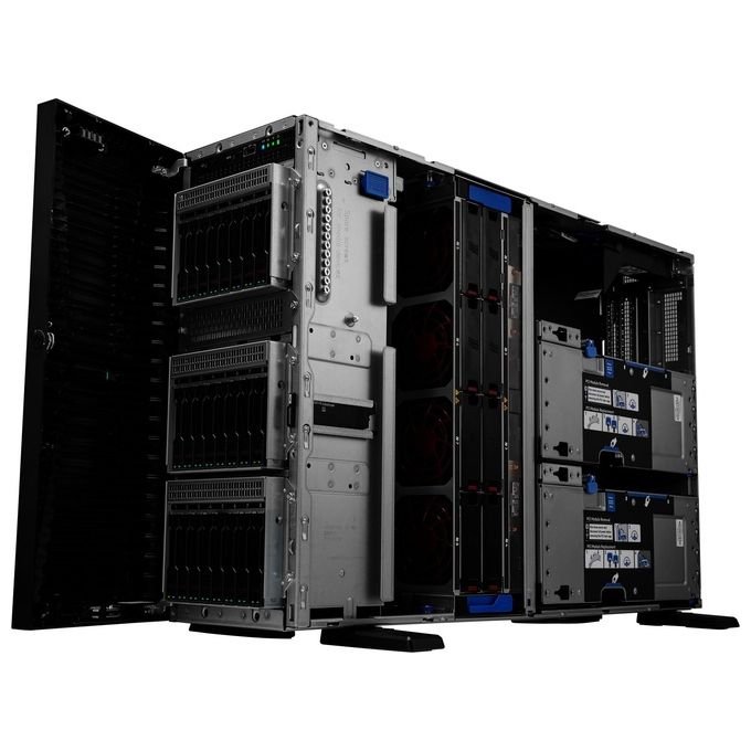 HPE P85583-425 ProLiant ML350 Gen11 Server Tower 4U 1 x Xeon Silver 4510 2.4 GHz 64 GB DDR5 8 SFF NVMe-SAS-SATA RAID colore Nero