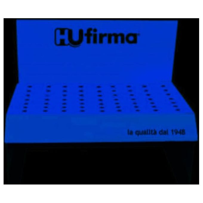 HU-FIRMA 1006165 Expo Cacciaviti Vuoto da 63 Pezzi tipo Piatto colore Blu