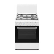 Ducati SD664WE Cucina a Gas Libera Installazione 4 Fuochi con Forno e Grill Elettrico 56 L 4 Funzioni (60 × 60 cm) Bianco