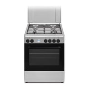 Ducati SD664XE Cucina a Gas libera installazione 4 Fuochi Forno Elettrico con Grill 56 L Classe A 4 Funzioni (86x60x58 cm) colore Inox