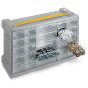 Terry TE1000058 Cassettiera Poker Portatile 25 Cassetti con 20 Divisori Mobili colore Grigio
