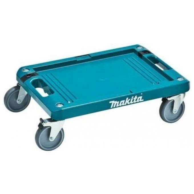 Makita P-83886 Carrello di Trasporto Makpac 4 Ruote Piroettanti Carico Max 100 Kg colore Blu