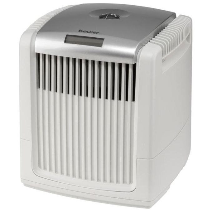 Beurer 66049 LW 230 Purificatore d'aria per ambienti fino a 40 m² con umidificazione a freddo e pad agli ioni d'argento colore Bianco