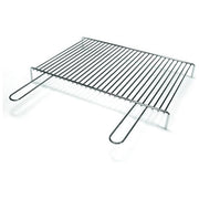 Sandrigarden 7913030 Graticola Acciaio in Tondino con Piedini per Barbecue 60x40 cm Idonea al Contatto con Alimenti Lavabile in Lavastoviglie