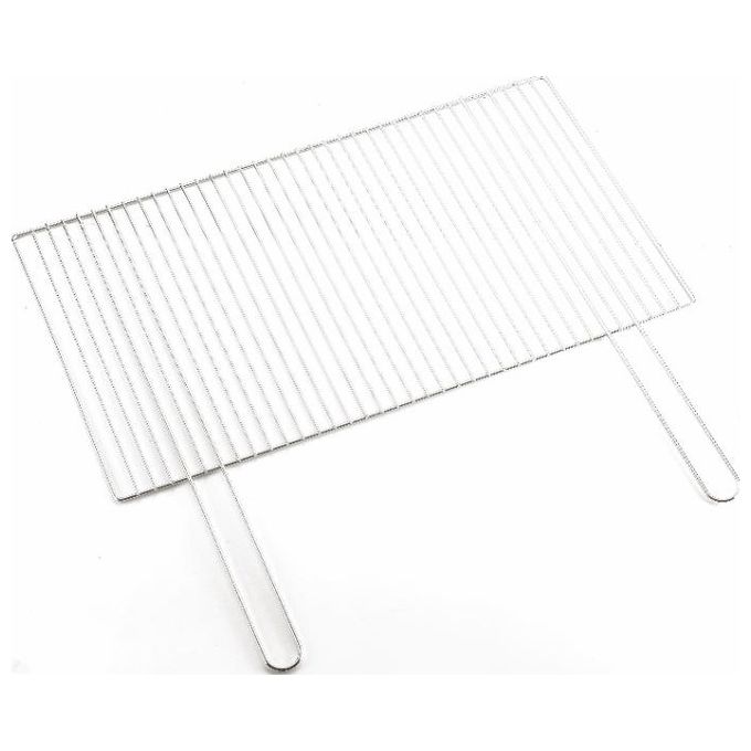 Sandrigarden 7913650 Graticola in Acciaio con Manici Fissi 76x43 cm colore Nero