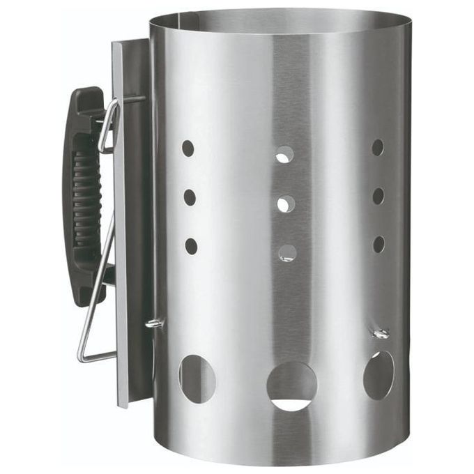 Sandrigarden 78880-10 Ciminiera Accendi Carbonella Accessorio Barbecue in Lamiera 0,8 mm 19x30 cm