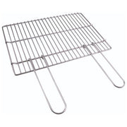 Sandrigarden 7913610 Graticola per Barbecue Acciaio Cromato Manici Richiudibili 450x330 mm