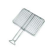 Sandrigarden 7911013 Graticola Doppia per Barbecue Acciaio Cromato Senza Piedi 270x370 mm