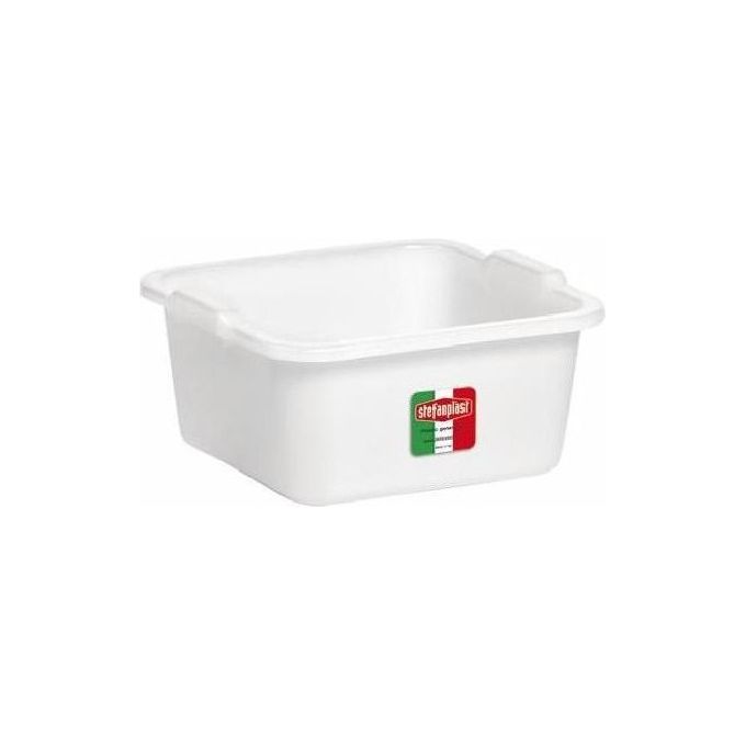 Stefanplast 66380 Bacinella Quadra in Polietilene 38x38x16 cm 16 lt Idonea al Contatto Alimentare Impilabile colore Azzurro