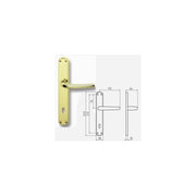 Maniglie Milena Ottone Lucido con Placca Yale mm. 8x90