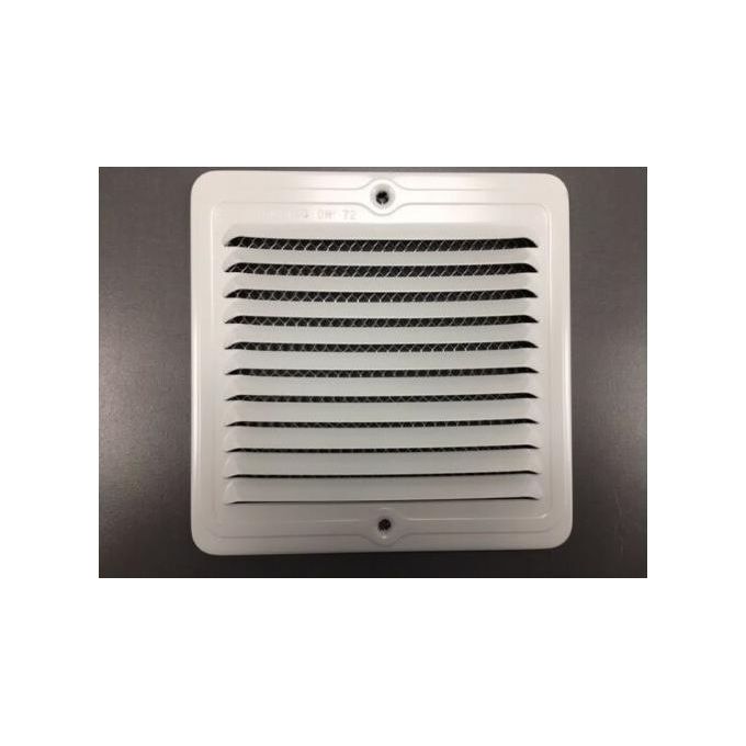 Griglie Aerazione Alu con Rete Bianca Verniciata mm.150x150
